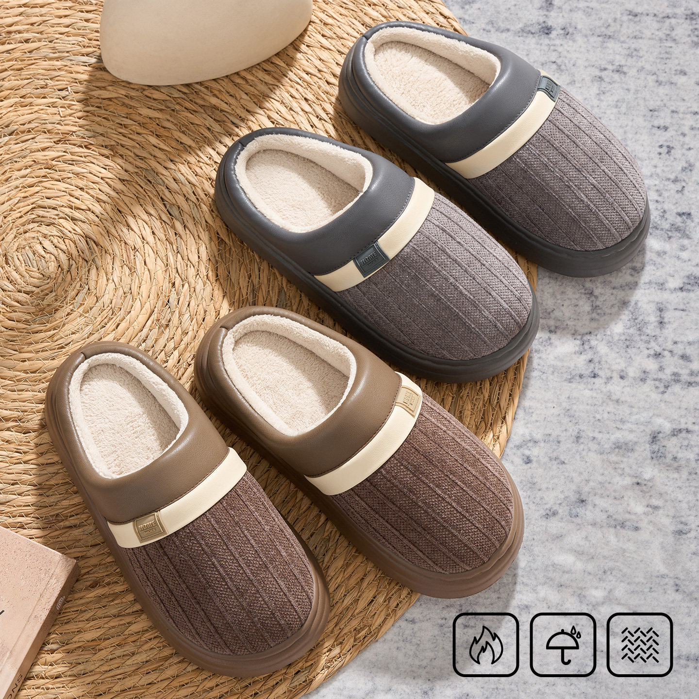 洁丽雅抗菌棉拖鞋男士秋冬季新款老人家居室内保暖防滑拖鞋女鞋子,淘宝优惠券,粉丝福利购,淘宝优惠卷