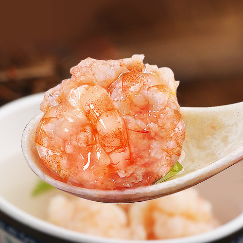 bq虾滑新鲜火锅海底捞挤袋青虾滑丸150g生鲜虾球手打食材商用虾饺 - 图0