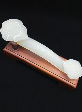 白玉如意玉石招财纳福中式