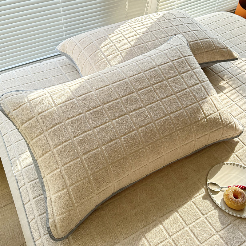 纯棉枕芯保护隔离层毛巾枕套防头脏保护套枕头防口水一对装单个