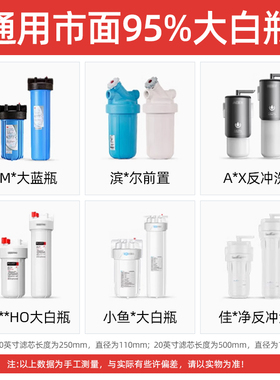 大白瓶前置活性炭滤芯通用10寸