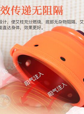艾灸盒家用随身灸宫寒熏蒸仪器宫廷灸胸腹部美容院理疗多功能灸器