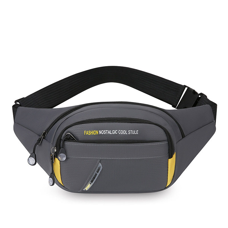 New men's waist bag Korean style casual multi-functional outdoor small crossbody bag chest bag sports wallet cross-border wholesale