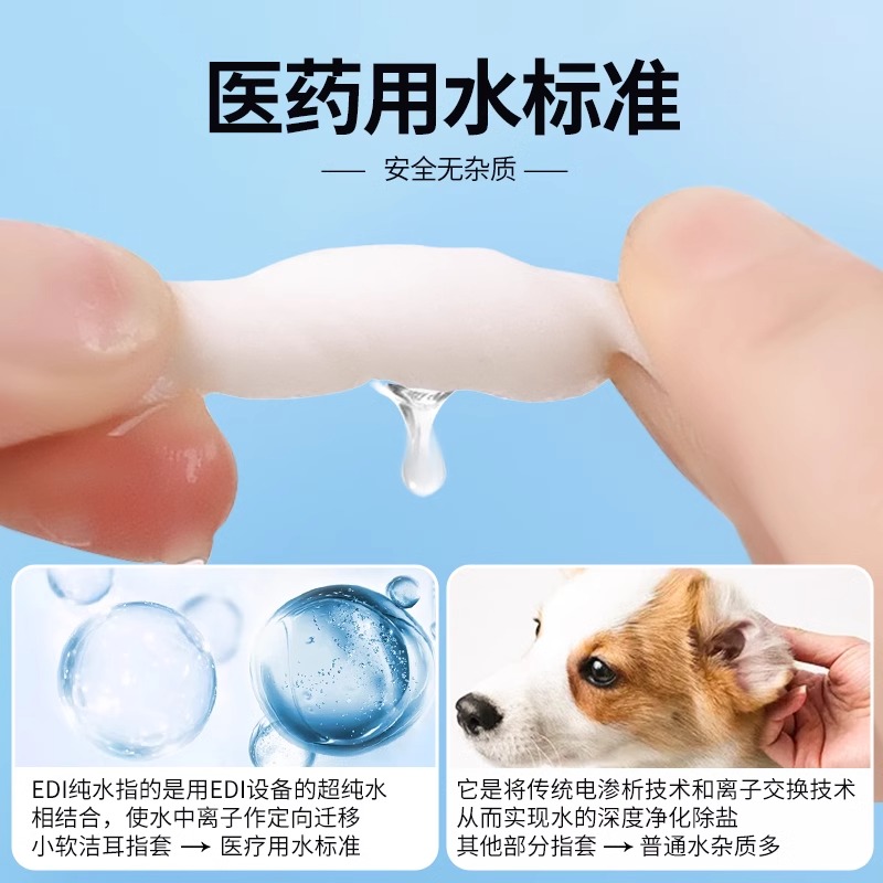 宠物耳部棉签棉棒清理耳螨洗耳液猫用掏耳朵清洁耳道狗狗猫咪用品 - 图0