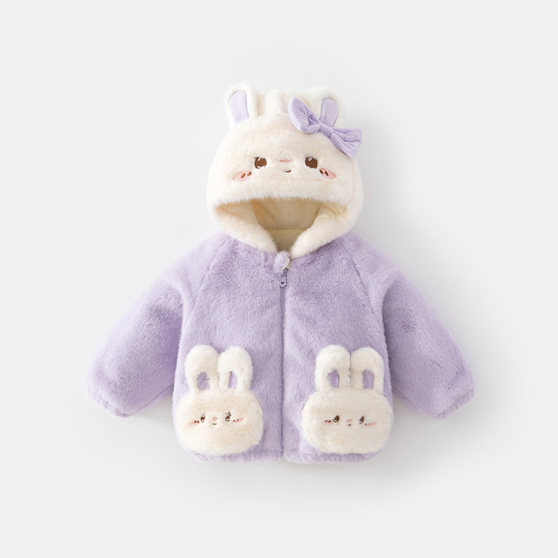 班喜迪女童外套冬装棉服2025新款女宝宝加绒上衣冬季儿童夹棉衣服,淘宝优惠券,粉丝福利购,淘宝优惠卷