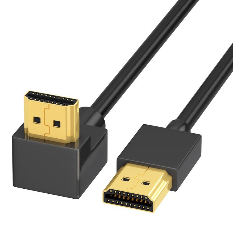 4k60hz高清线hdmi2.0弯头90度显示器连接电脑机顶盒看电视扩展-图3