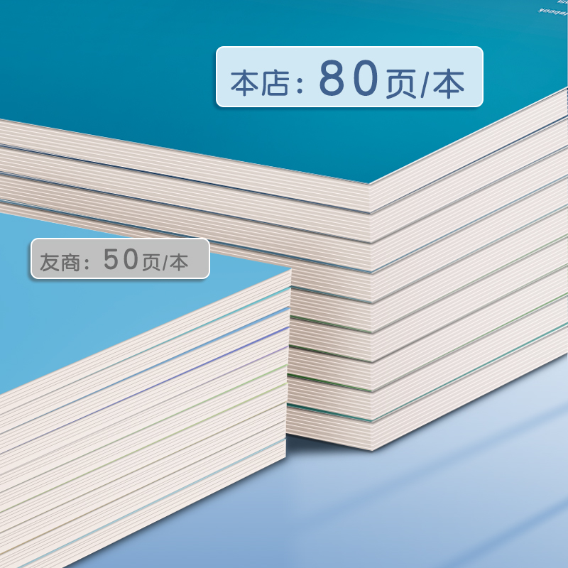 笔记本初中全套科目本小学生b5加厚课堂学科本子高中生七年级16k英语物理数学各科作业本语文大学生内页 - 图2