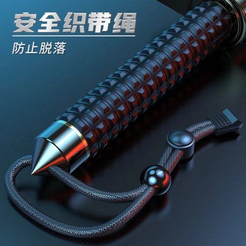 甩棍甩棒伸缩棍防身合法武器铁棍子弹簧防狼用品车载三节棍收缩棍 - 图3