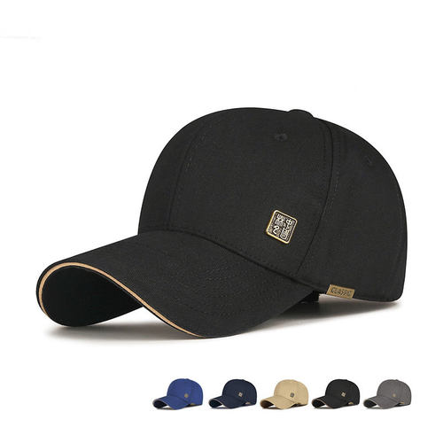 棒球帽鸭舌帽帽子男女2025新款宽帽檐大头围显脸小防晒帽遮阳速干 - 图0