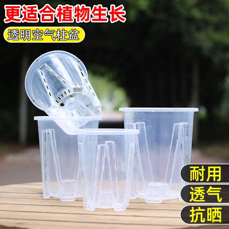 透明控根花盆兰花水苔蝴蝶兰透气蝴蝶兰桌面阳台塑料树脂花盆,淘宝优惠券,粉丝福利购,淘宝优惠卷