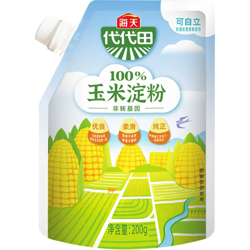 海天风满坡玉米淀粉200克家用烘焙蛋糕烹饪勾芡生粉裹粉厨房调料