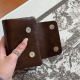 Korean version of soft and waxy retro wallet, card holder, integrated ID bag, card holder, coin purse, women's card holder, ID storage
