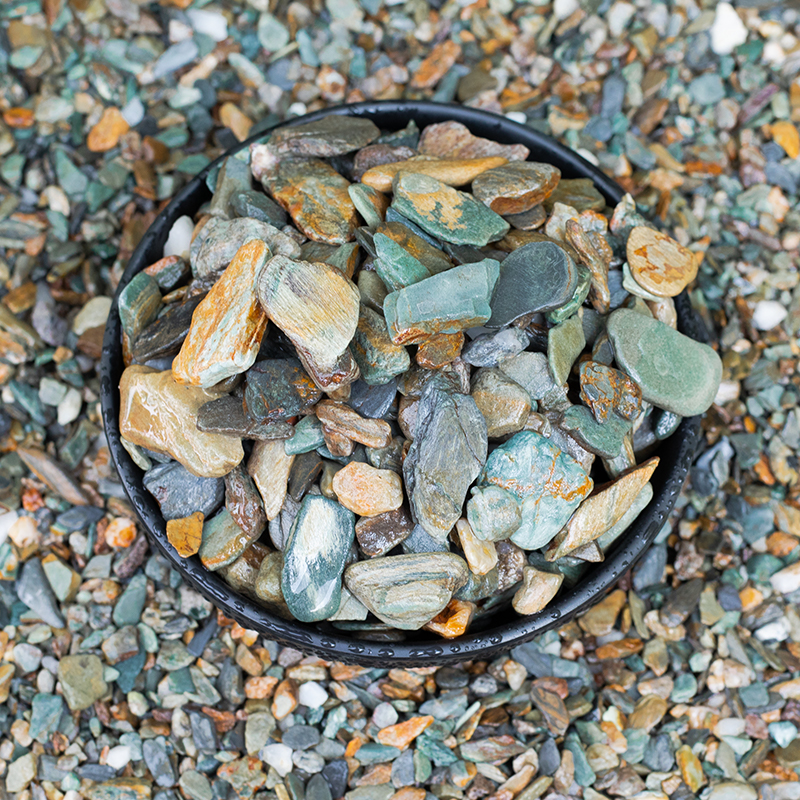 鱼缸底砂造景沙石摆件铺底天然生态溪流石乌龟缸石火山石专用石头 - 图1