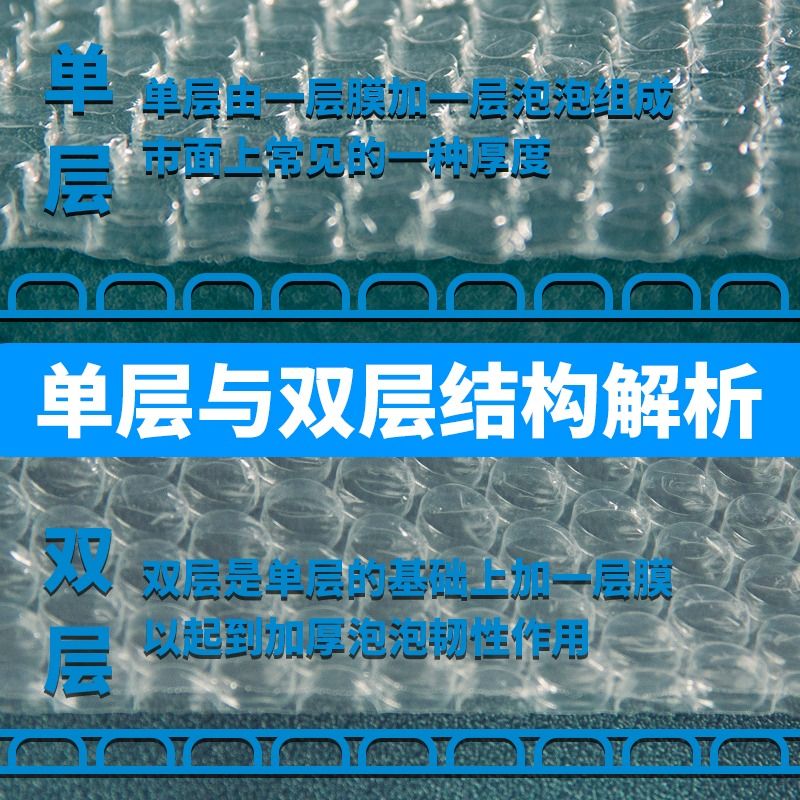 30 50cm加厚气泡膜卷装打包防震快递泡沫垫泡泡纸包装膜EPE珍珠棉 - 图2