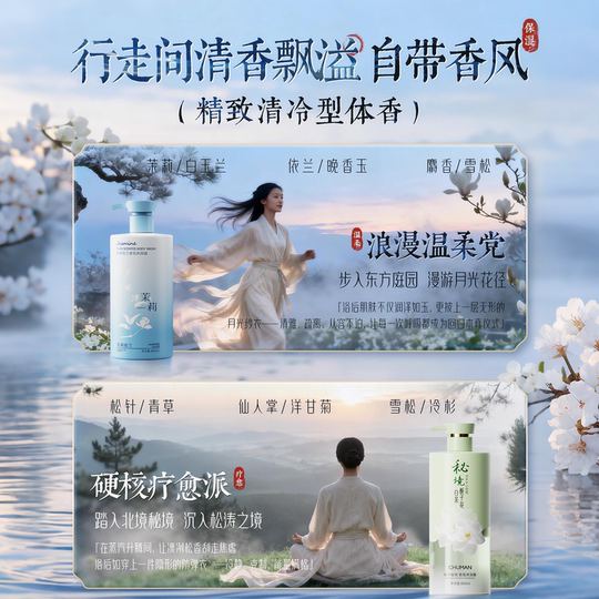 沐浴露持久留香祛痘液乳72小时香水男士女套装品牌正品官方旗舰店