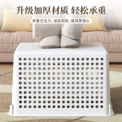 收纳筐收纳盒家用厨房收纳篮桌面储物整理盒零食玩具杂物整理橱柜 - 图0