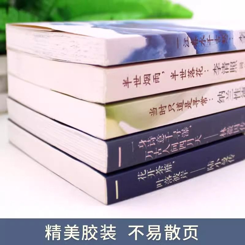 全5册纳兰性德传林徽因传陆小曼传李清照词传李煜词传民国才女作品传记现当代古代文学经典人物传记小说文集正版畅销书名著-图1