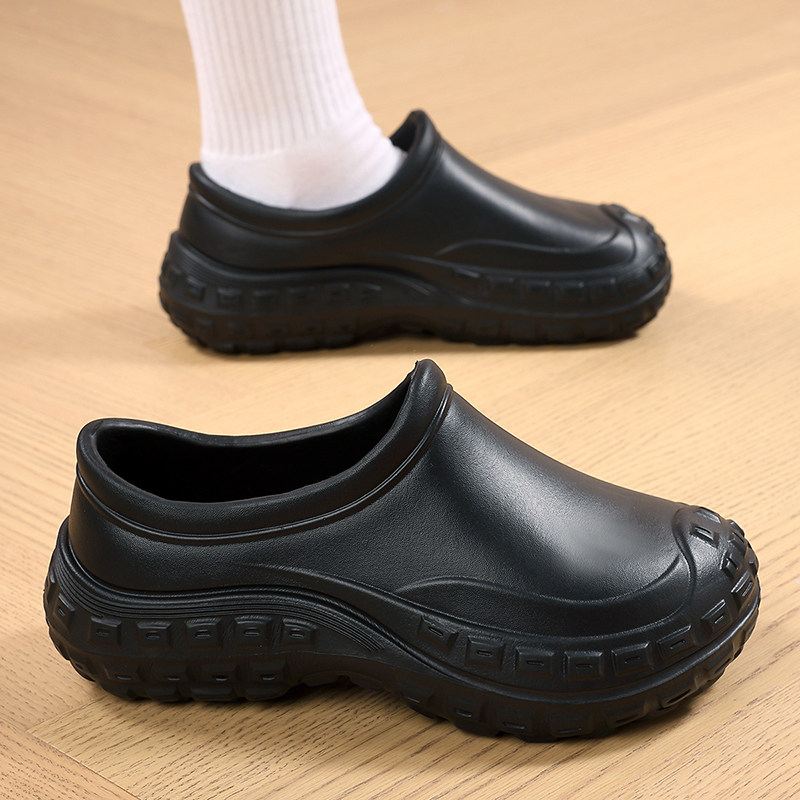 ONEGE运动厨师鞋厚底脏防水防滑防油安全劳保鞋轻便软底一脚蹬,淘宝优惠券,粉丝福利购,淘宝优惠卷