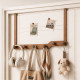 Hook behind door without punching clothes hanger door storage rack