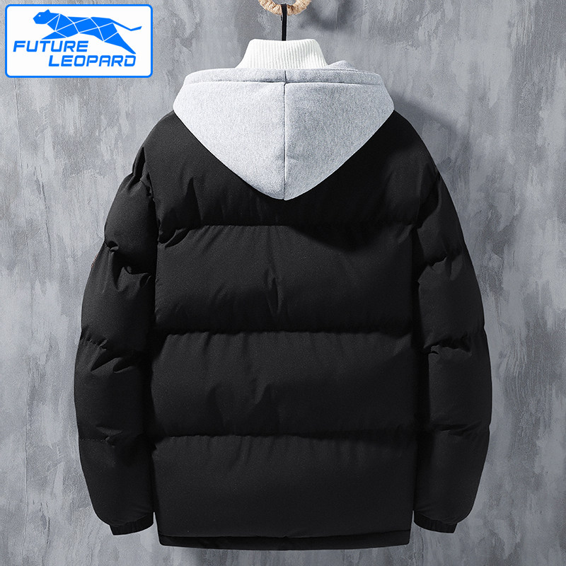 假两件棉服男款冬季休闲加厚保暖棉衣外套连帽棉袄子防风粉色黑色,淘宝优惠券,粉丝福利购,淘宝优惠卷