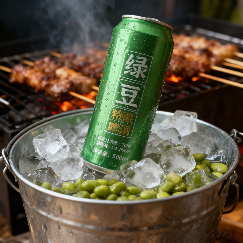 张钱记_绿豆啤酒500ml*9罐绿豆精酿啤酒,淘宝优惠券,粉丝福利购,淘宝优惠卷