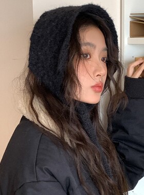 灰色针织毛线耳罩女2025年秋冬季新款保暖耳套护耳加厚防寒耳捂子
