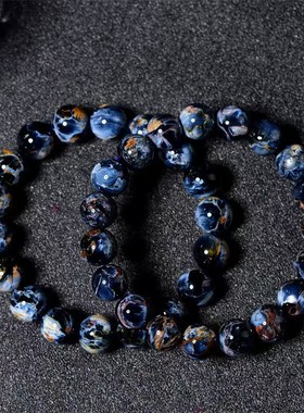 A级蓝色彼得石手链百搭