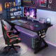 Titan A3 gaming table carbon fiber pattern desktop computer table hole board solid wood home desk desk desk