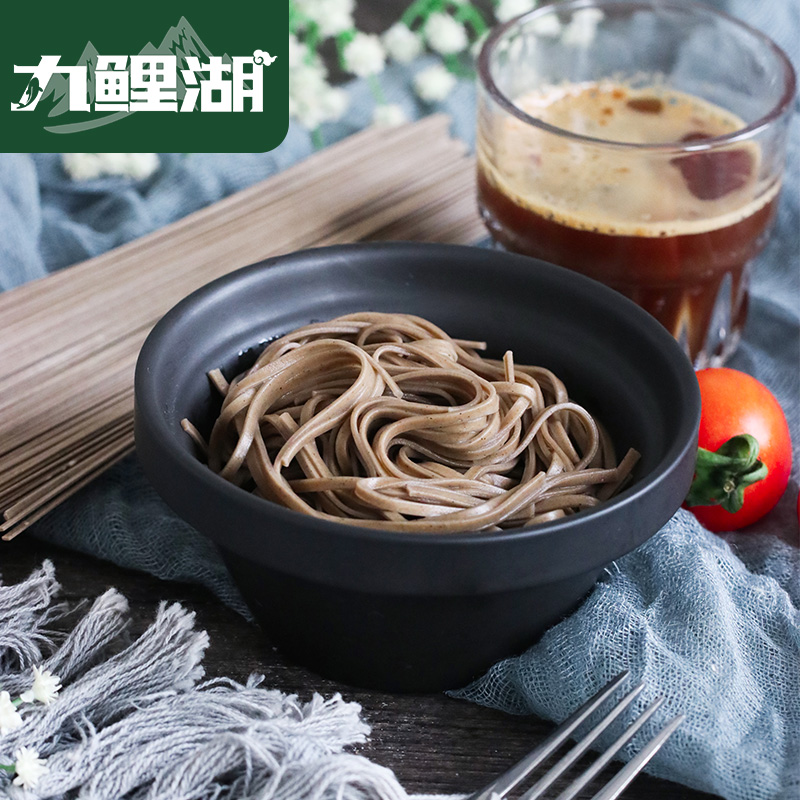 九鲤湖荞麦挂面 200g/袋荞麦面面条挂面0低脱脂肪全麦原味0脂-图2