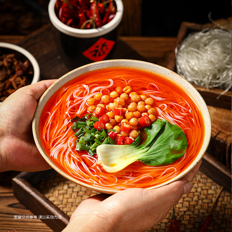 Daohuaxiang Hot and Sour Noodles Chongqing Instant Vermicelli Vermicelli Sweet Potato Flour Brewing Lazy People's Instant Convenient Instant Brewing