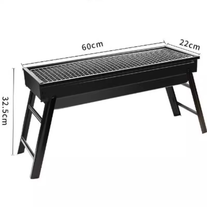 烧烤架家用户外折叠便携不锈钢烤网烧烤炉子木炭碳烤淄博烧烤架子