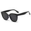 White frame sunglasses European and American fashion UV sunglasses taking photos of women's big face high-end ins slimming glasses