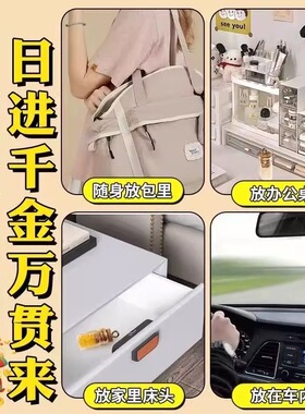 招财七粒米仓招财进宝聚财米罐补生财神桌面摆件用品随身携带