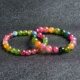 Brazilian candy tourmaline bracelet women couple single loop bracelet old mineral material loose beads rainbow husband stone gift new multi-loop