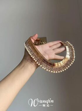 「锦簇凝华」法式爆闪绝美串珠项链女宫廷风气质轻奢高级感锁骨链