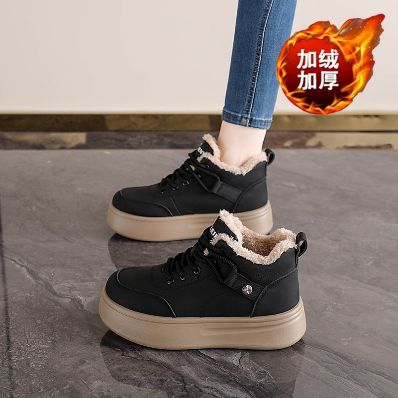 冬季女鞋加绒高帮雪地靴女韩版百搭厚底加厚保暖棉鞋休闲短靴潮鞋,淘宝优惠券,粉丝福利购,淘宝优惠卷