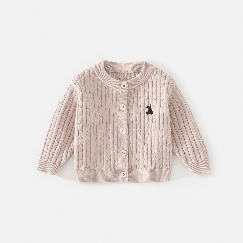 班喜迪女童宝宝毛衣2026开衫儿童秋季针织衫秋款外套上衣红色童装,淘宝优惠券,粉丝福利购,淘宝优惠卷