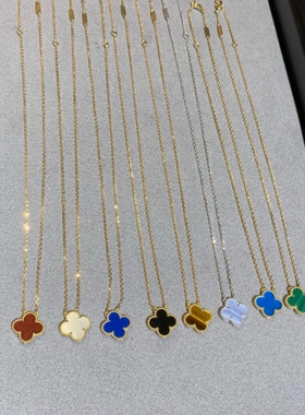 玫瑰金玛瑙贝母锁骨链