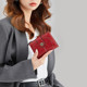 2025 new women's wallet short exquisite hollow high-end coin wallet card bag fashionable wallet folding anti-theft brush