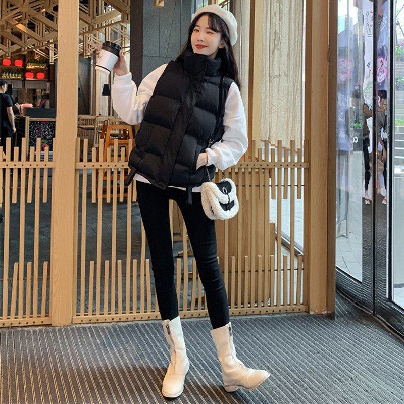 2025秋冬季羽绒棉衣马甲女新款立领短款加厚外穿马夹背心外套加绒,淘宝优惠券,粉丝福利购,淘宝优惠卷