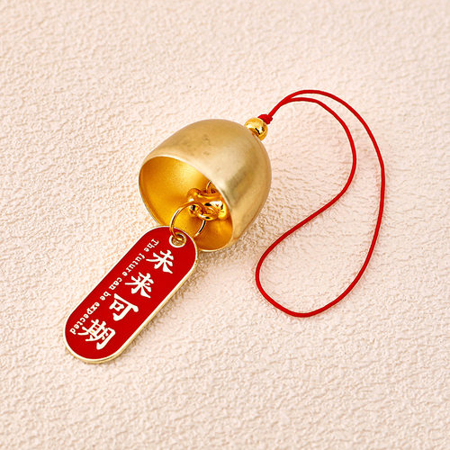 金属铃铛挂饰中式门饰祝福小风铃挂件新年年宵节日diy装饰配件-图2