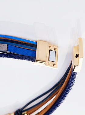 巴洛克珍珠蛇皮手镯手链女电镀配饰钛钢饰品男厂家批发原创设计