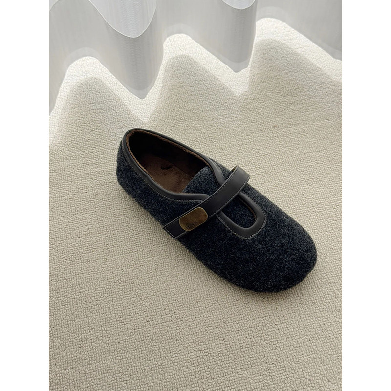 内增高5cm复古百搭毛毛鞋女2025秋冬新款魔术贴加绒玛丽珍鞋平底,淘宝优惠券,粉丝福利购,淘宝优惠卷