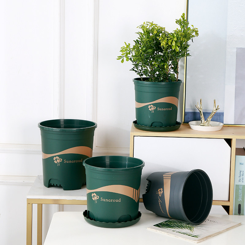 青山盆控根加仑花盆大号清仓加仑盆透气塑料种菜养花种植庭院耐用