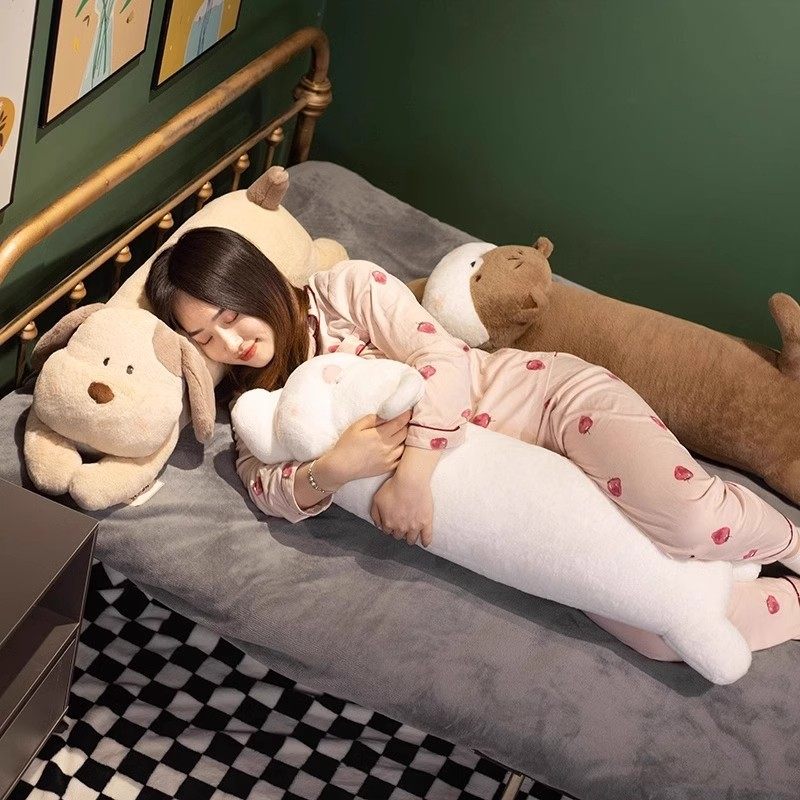 狗狗床上靠垫趴睡枕头毛绒玩具小猪玩偶公仔抱枕娃娃女侧睡长条枕,淘宝优惠券,粉丝福利购,淘宝优惠卷