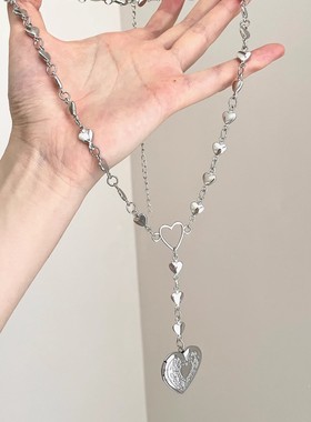 Vintage古着 The secret of the heart box 心盒的秘密 爱心项链