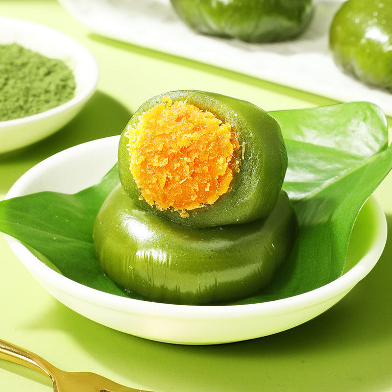 青团蛋黄肉松豆沙清明果糕点团零食小吃早餐好吃艾草麻薯巧克力