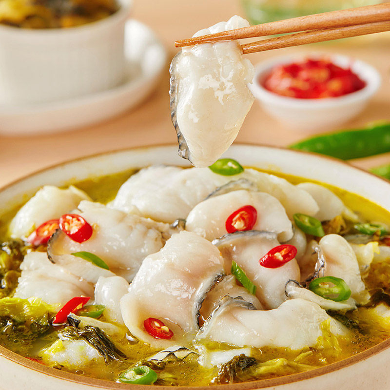 【俏苏味】金汤酸菜鱼活黑鱼鲜切500g即食家用活黑鱼预制菜,淘宝优惠券,粉丝福利购,淘宝优惠卷