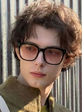 gm黑框茶色墨镜防紫外线偏光眼镜