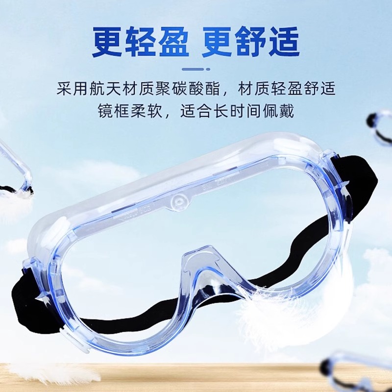防风护目镜风镜透明防尘防沙骑行眼镜男女劳保防护眼罩防水防飞溅 - 图1